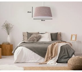 Duolla - Lustră pe cablu BOUCLE 1xE27/15W/230V d. 50 cm maro