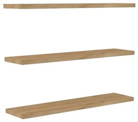 Rafturi cu aspect de lemn de stejar 3 buc. Boss - Kalune Design