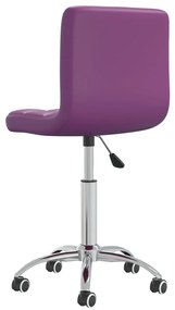 Scaun de birou rotativ, violet, piele ecologica 1, Violet