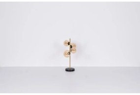 Veioza, lampa de masa LED design modern Riha negru, alama