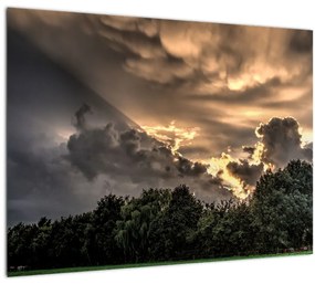 Tablou cu nori și pădure (70x50 cm), în 40 de alte dimensiuni noi