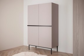 Dulap Nicole - roz anticMDF / picioare negre