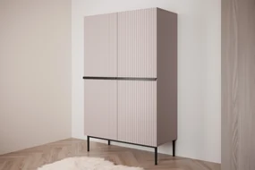 Dulap Nicole - roz anticMDF / picioare negre