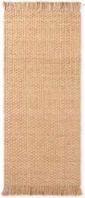 Covor tip traversă în culoare naturală reversibil/țesut manual din iută 80x200 cm Fjord – Hanse Home