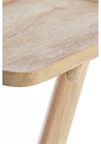 Măsuță auxiliară din lemn masiv de mango 42x45 cm Qiano – Light &amp; Living