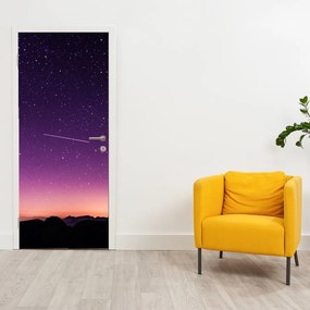 Fototapet pentru ușă - Cerul cu stea căzătoare (95x205cm)