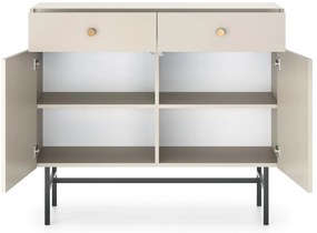 Comodă Desanta 2D2SZ (bej + negru). 1082794