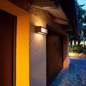 Redo 9898 - Aplică perete exterior BRICK 1xE27/23W/230V IP54 gri