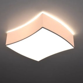 Plafonieră SQUARE 2xE27/60W/230V albă Sollux SL.1054