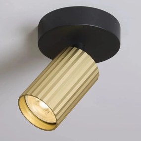 Spot din aluminiu canelat Anna auriu