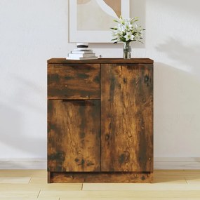 816997 vidaXL Servantă, stejar fumuriu, 60x30x70 cm, lemn prelucrat