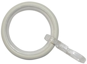 Inele de perdele cu inserție și cârlig în set de 10 Elba - Gardinia