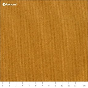 Colțar galben extensibil cu tapițerie din catifea (cu colț pe partea dreaptă) Lofty Lilly – Miuform