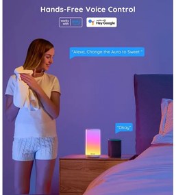 Lampă LED RGBIC dimabilă de masă Govee AURA 2 2200-6500K Wi-Fi Matter