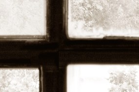 Fototapet, Factory Window, Sepia, Rebel Walls