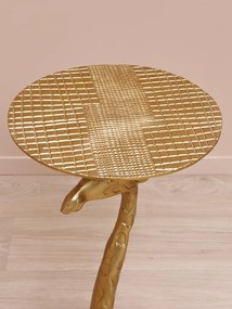 Masuta laterala, din metal si aluminiu, gold Giraffe