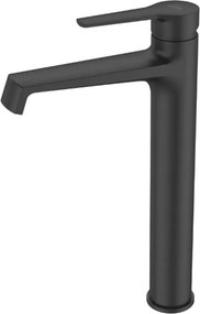 Baterie lavoar inalta Invena Fira monocomanda negru mat