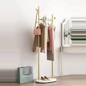 Cuier din metal ,culoare auriu,170x58 cm