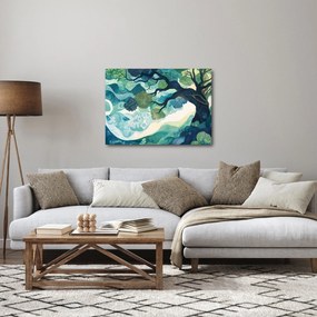 Tablou – Coroană verde a arborelui vieții (70x50 cm)