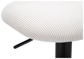 Scaun de bar alb/negru cu înălțime ajustabilă (înălțime șezut 61 cm) Tina – Mauro Ferretti