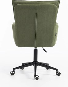 HR250K Scaun Zsályazöld Prémium Kordbársony Bază Neagră