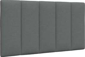 vidaXL Pernă pentru tăblie de pat, Hanko, gri închis, 90 cm, material textil