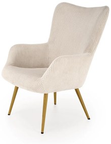 Fotoliu Amaro velvet crem H97 cm