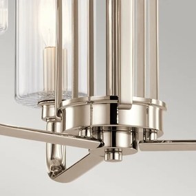 Quintiesse QN-KIMROSE3-PN - Lustra cu tijă KIMROSE, 3xE14/40W/230V, crom lucios