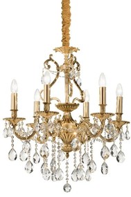 Lustra cristal Venezian diam. 62cm GIOCONDA SP6 oro 060507