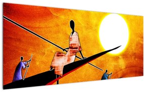 Tablou picturii epochale străveche (120x50 cm)