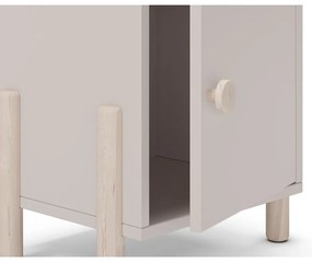 Noptieră de copii crem din lemn de pin Enola – Marckeric