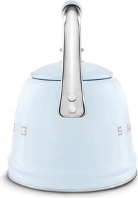 Ceainic cu fluier Smeg CKLW2001PB, 2,3 l, Inducție, Mâner care nu se încălzește, Oțel, Albastru pastel