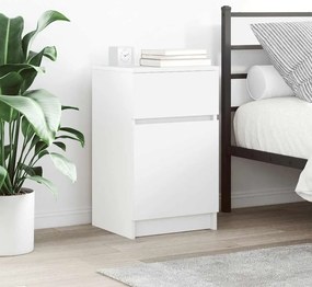 vidaXL Noptiera alb 39x35x65 cm lemn prelucrat