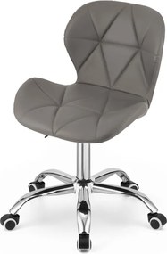 AKCE Šedobéžové kancelářské křeslo AVOLA z eko kůže II. jakost