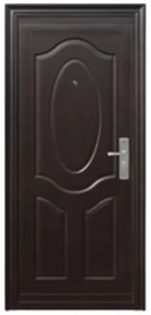 Usa metalica de exterior cu izolatie si vizor Novo Doors ND141 ,deschidere stanga dreapta, 1 yala, dimensiuni multiple,tabla 0.5 mm, balamale si