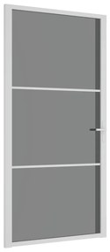 Usa de interior, 102,5x201,5 cm, alb, sticla ESG si aluminiu 1, white and dark transparent, 102.5 x 201.5 cm, 2 Bare orizontale