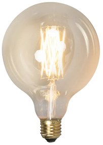 Lampă LED cu filament E27 reglabilă G125 goldline 4,5W 470 lm 2100K