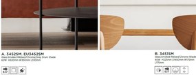 Veioza / Lampa eleganta stil modern Chevron gri/fumurie EU3452SM SRT