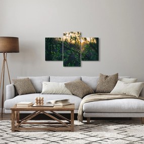 Tablou - Soarele strălucind printre crengile copacilor (90x60 cm)