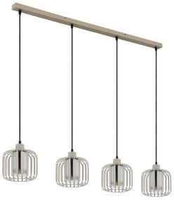 Globo ALFRED 15758-4H - Lustră suspendată pe cablu, 4xE27/40W/230V