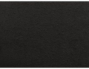 Canapea neagră cu tapițerie din țesătură bouclé 175 cm Elisa – Bobochic Paris