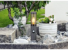 Stalp mic pentru iluminat exterior cu senzor de miscare design modern IP44 Boston antracit