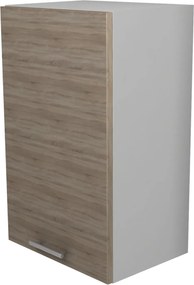 Corp Superior Lecce, 1 Usa, Stejar Sonoma Inchis/Alb, 40 x 30 x 65 cm