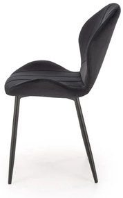 Scaun K538 velvet negru H85 cm