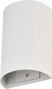 Aplica de perete aluminiu canelat alb Lucius