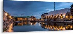 Tablou cu canalul - Göteborg (120x50 cm)