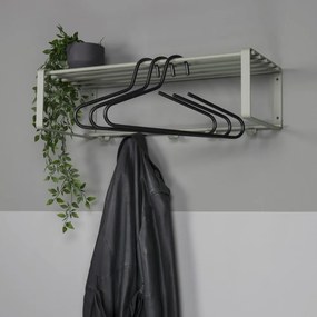 Cuier de perete verde prăfuit cu raft din metal 70 cm Rex – Spinder Design