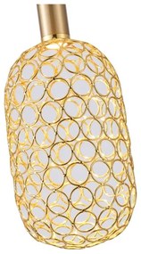 Lustră LED pe cablu LED/6,3W/230V 3000K auriu d. 13 cm