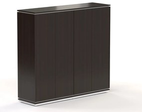 Dulap înalt Creator 162,8 x 44,5 x 150,7 cm, alb / wenge