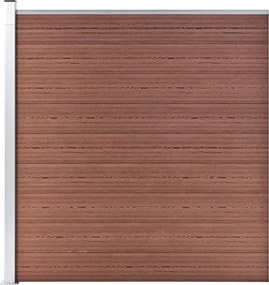 vidaXL Gard de grădină, maro, 175 x 186 cm, WPC